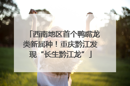 西南地区首个鸭嘴龙类新属种！重庆黔江发现“长生黔江龙”