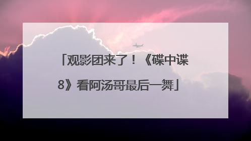 观影团来了！《碟中谍8》看阿汤哥最后一舞