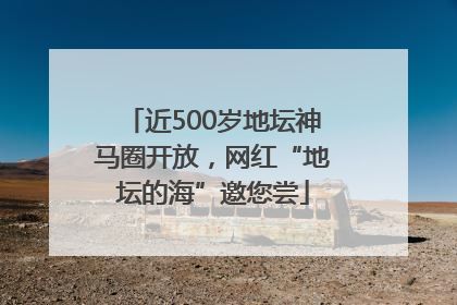 近500岁地坛神马圈开放，网红“地坛的海”邀您尝