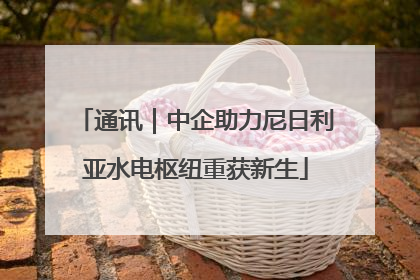 通讯｜中企助力尼日利亚水电枢纽重获新生