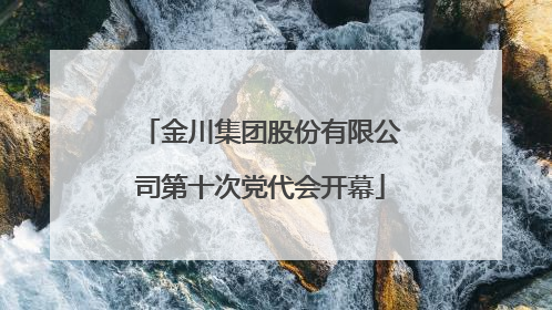金川集团股份有限公司第十次党代会开幕