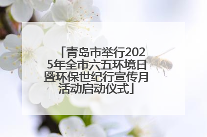 青岛市举行2025年全市六五环境日暨环保世纪行宣传月活动启动仪式