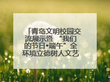 青岛文明校园交流展示暨 “我们的节日•端午”全环境立德树人文艺展演活动举行