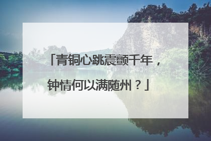 青铜心跳震颤千年，钟情何以满随州？