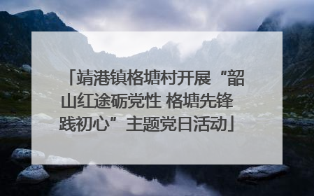 靖港镇格塘村开展“韶山红途砺党性 格塘先锋践初心”主题党日活动