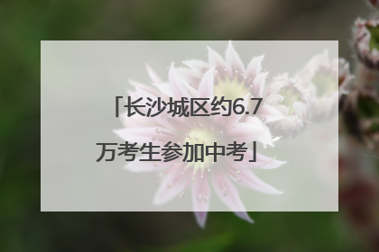 长沙城区约6.7万考生参加中考