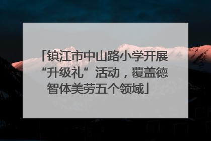 镇江市中山路小学开展“升级礼”活动，覆盖德智体美劳五个领域