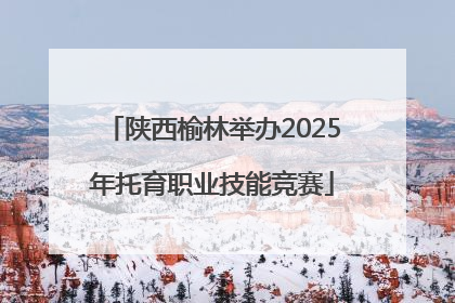 陕西榆林举办2025年托育职业技能竞赛