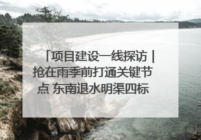 项目建设一线探访｜抢在雨季前打通关键节点 东南退水明渠四标段项目顺利完工