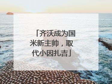 齐沃成为国米新主帅，取代小因扎吉