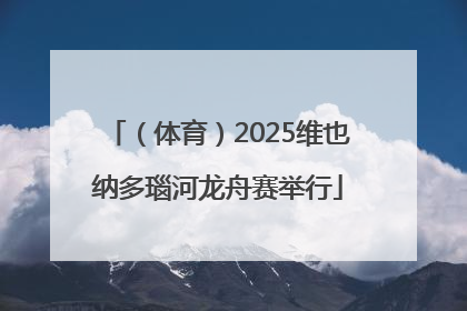 （体育）2025维也纳多瑙河龙舟赛举行