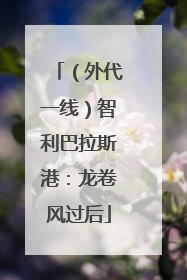 （外代一线）智利巴拉斯港：龙卷风过后