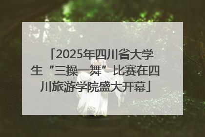 2025年四川省大学生“三操一舞”比赛在四川旅游学院盛大开幕