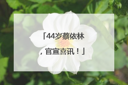 44岁蔡依林，官宣喜讯！