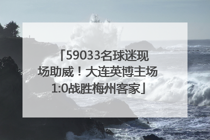 59033名球迷现场助威！大连英博主场1:0战胜梅州客家