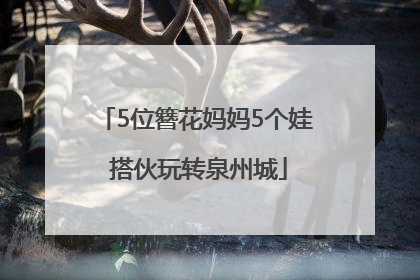 5位簪花妈妈5个娃 搭伙玩转泉州城